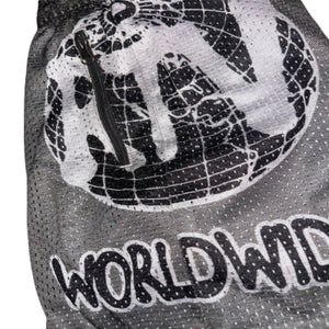 GREY "ROBUSTVISIONS WORLDWIDE" SHORTS