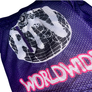 PURPLE "ROBUSTVISIONS WORLDWIDE" SHORTS